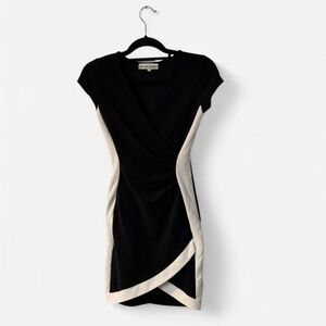 Almost Famous Black and White Mini Dress - Size S
